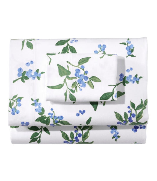 L.L.Bean On Sale | Jess Franks Blueberry Flannel Sheet Collection