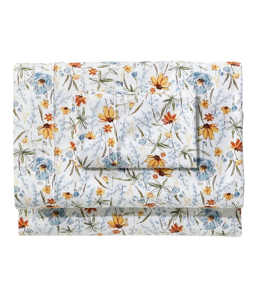 L.L.Bean New | Jess Franks Print Percale Sheet Set Collection