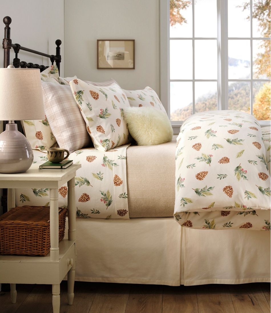 L.L.Bean Online | Evergreen Flannel Comforter Cover Collection