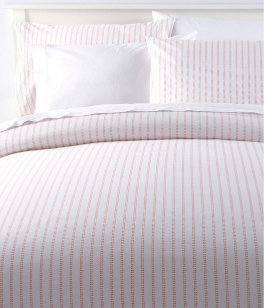 L.L.Bean For Sale | Sunwashed Percale Comforter Cover, Stripe Leaf