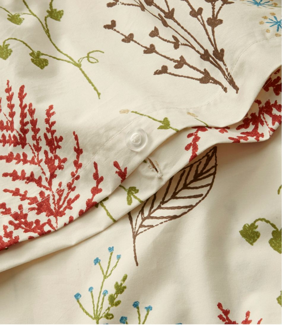L.L.Bean Discount | Botanical Floral Percale Comforter Cover Collection