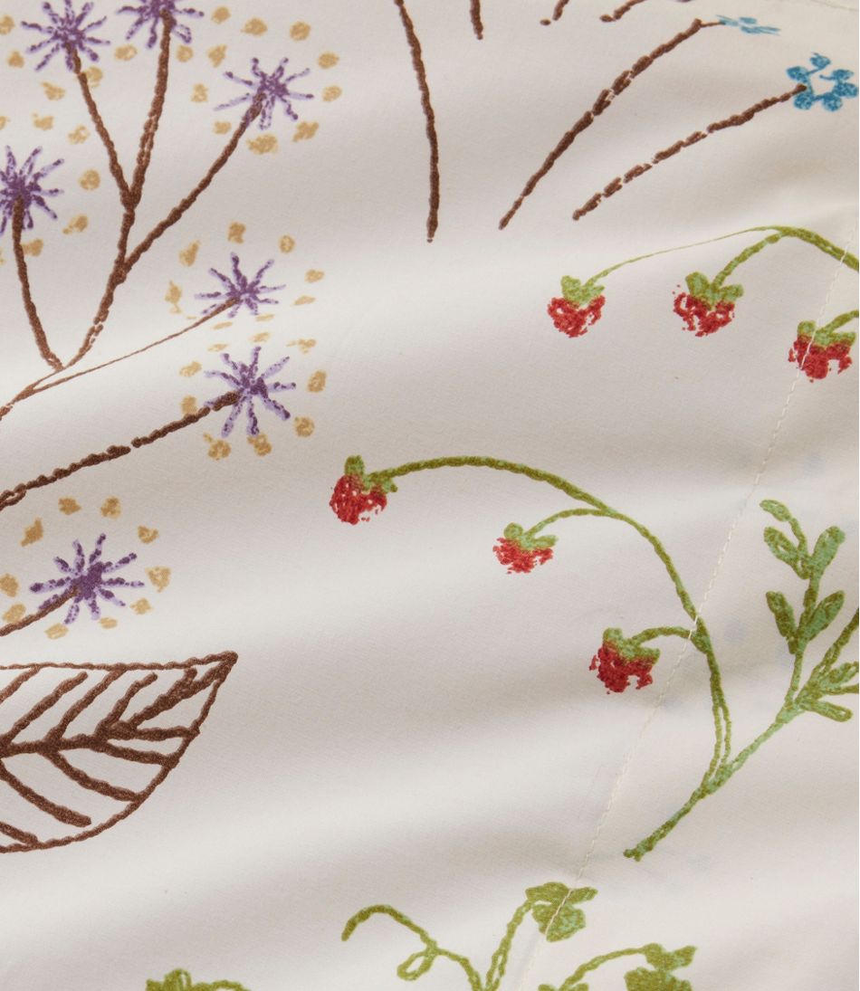 L.L.Bean Discount | Botanical Floral Percale Comforter Cover Collection