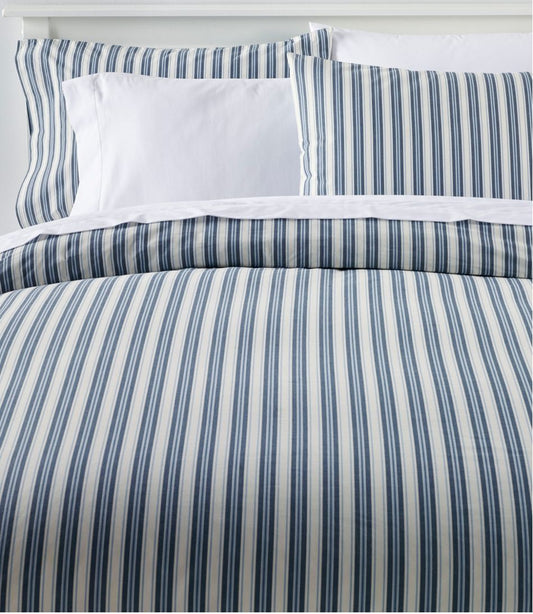 L.L.Bean Online | Sunwashed Percale Comforter Cover, Stripe