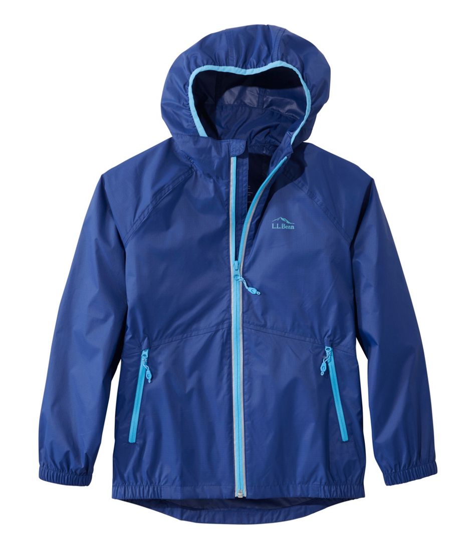L.L.Bean Discount | Kids' Wind and Rain Jacket, Reflective Zipper
