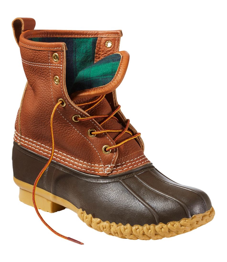 L.L.Bean New | Women's Bean Boots, 8" Flannel-Lined Insulated