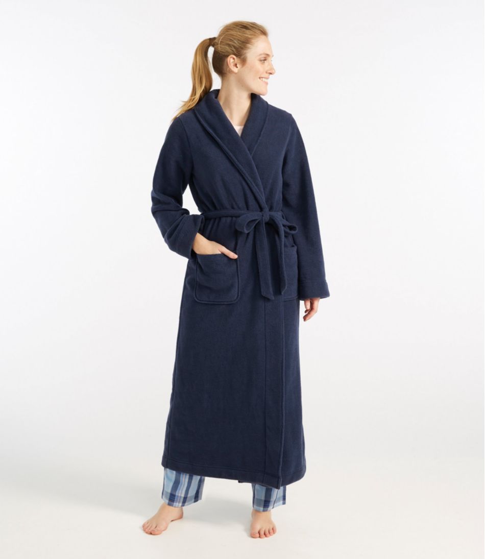 L.L.Bean On Sale | Women's Winter Fleece Robe, Wrap-Front