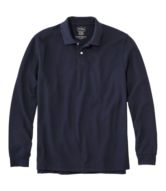 L.L.Bean Online | Men's Premium Double L® Polo, Long-Sleeve Without Pocket