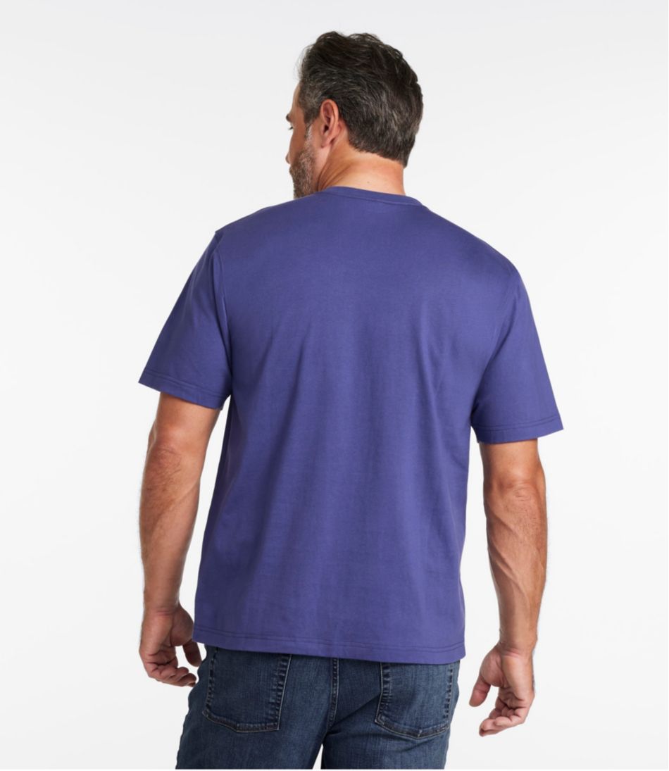L.L.Bean Outlet | Men's Carefree Unshrinkable Tee with Pocket, Traditional Fit