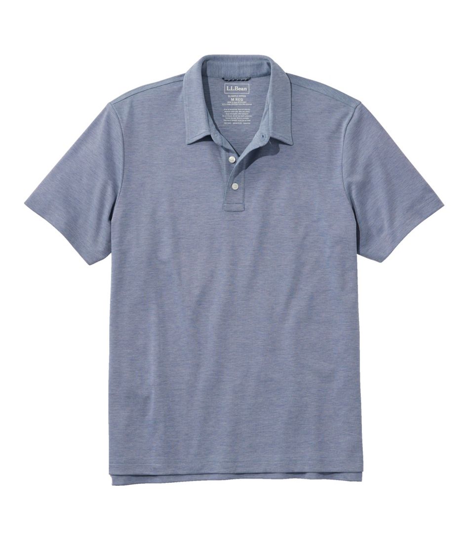 L.L.Bean Discount | Men's Comfort Stretch Performance® Polo, Short-Sleeve, Slightly Fitted