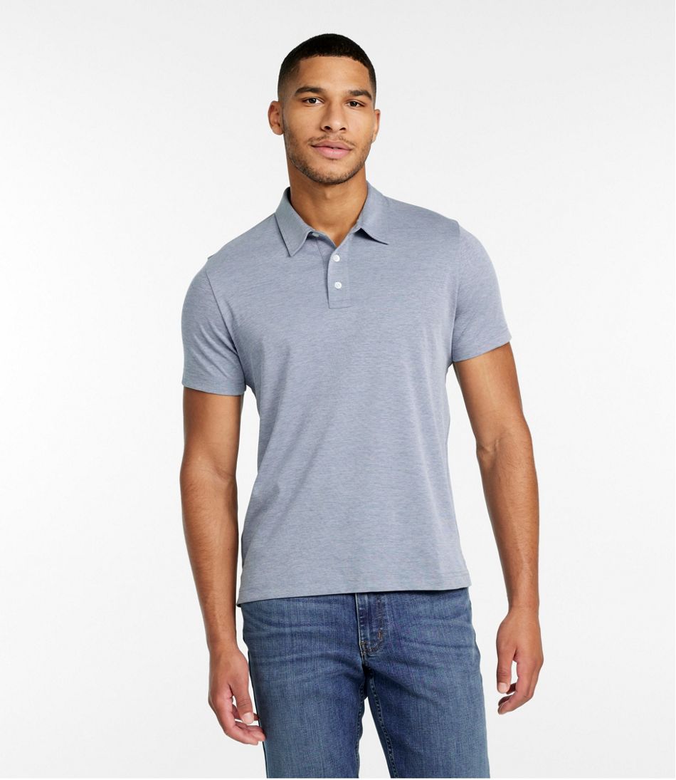 L.L.Bean Discount | Men's Comfort Stretch Performance® Polo, Short-Sleeve, Slightly Fitted
