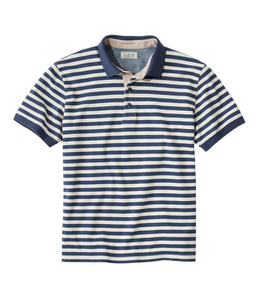 L.L.Bean New | Men's Casco Bay Rugged Polo, Short-Sleeve, Stripe