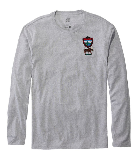 L.L.Bean On Sale | Men's MIF&W Tee, Long-Sleeve Moose