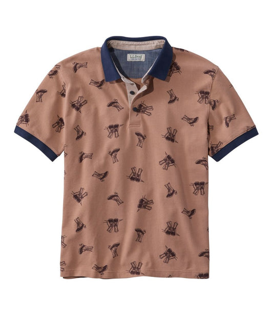 L.L.Bean For Sale | Men's Casco Bay Rugged Polo, Short-Sleeve, Print