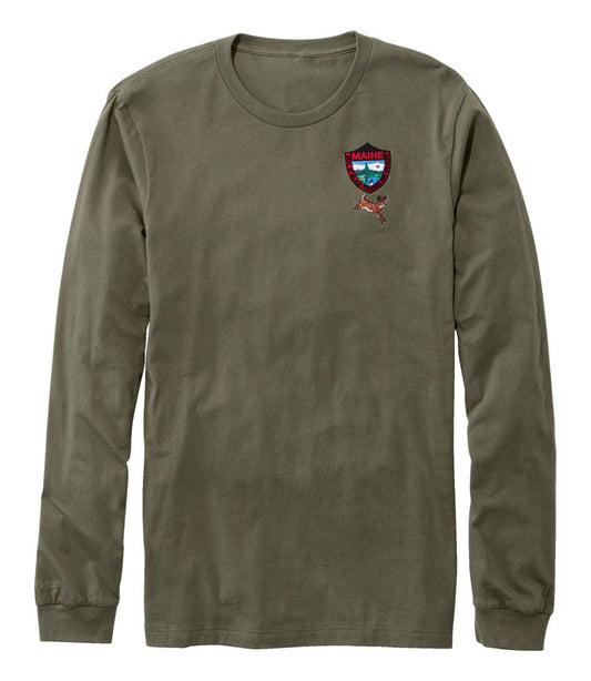 L.L.Bean For Sale | Men's MIF&W Tee, Long-Sleeve White-Tailed Deer