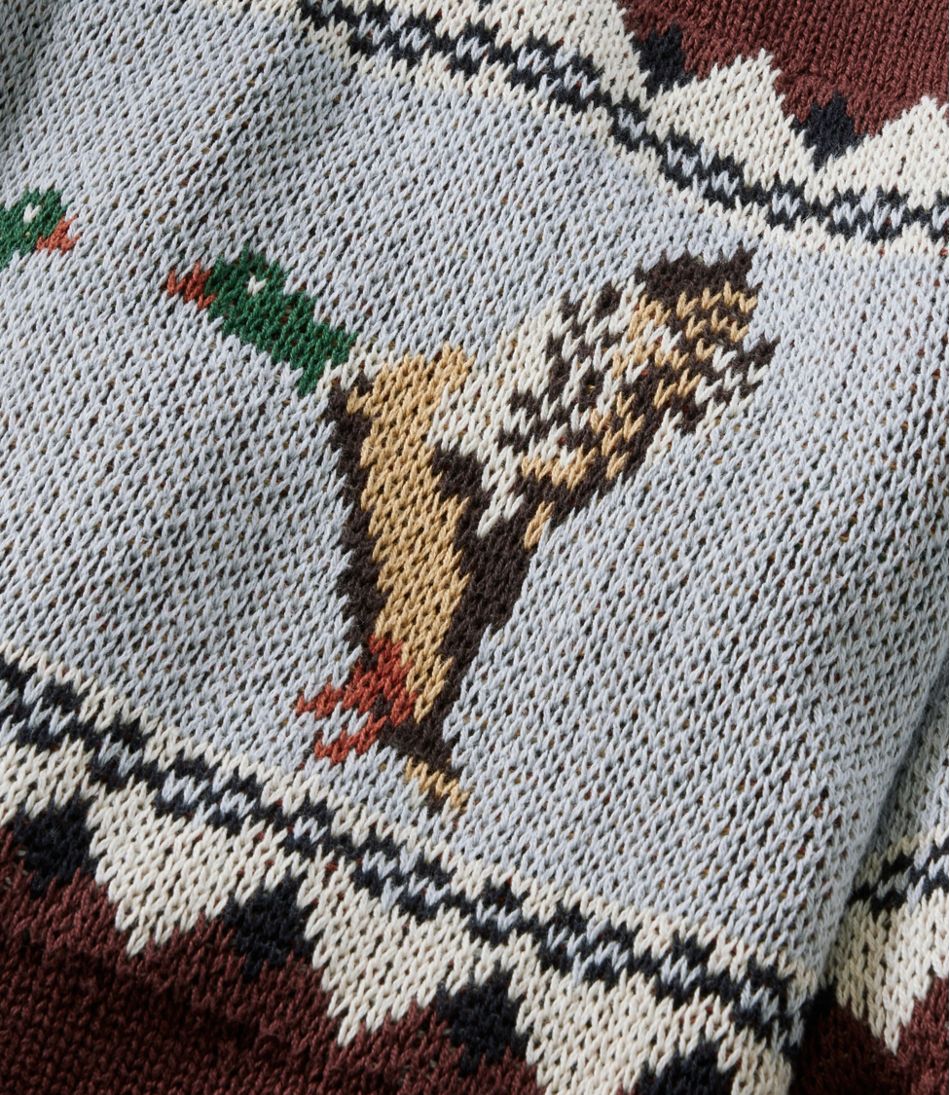 L.L.Bean Sale | Men's Signature Organic Cotton Rollneck Sweater, Fair Isle