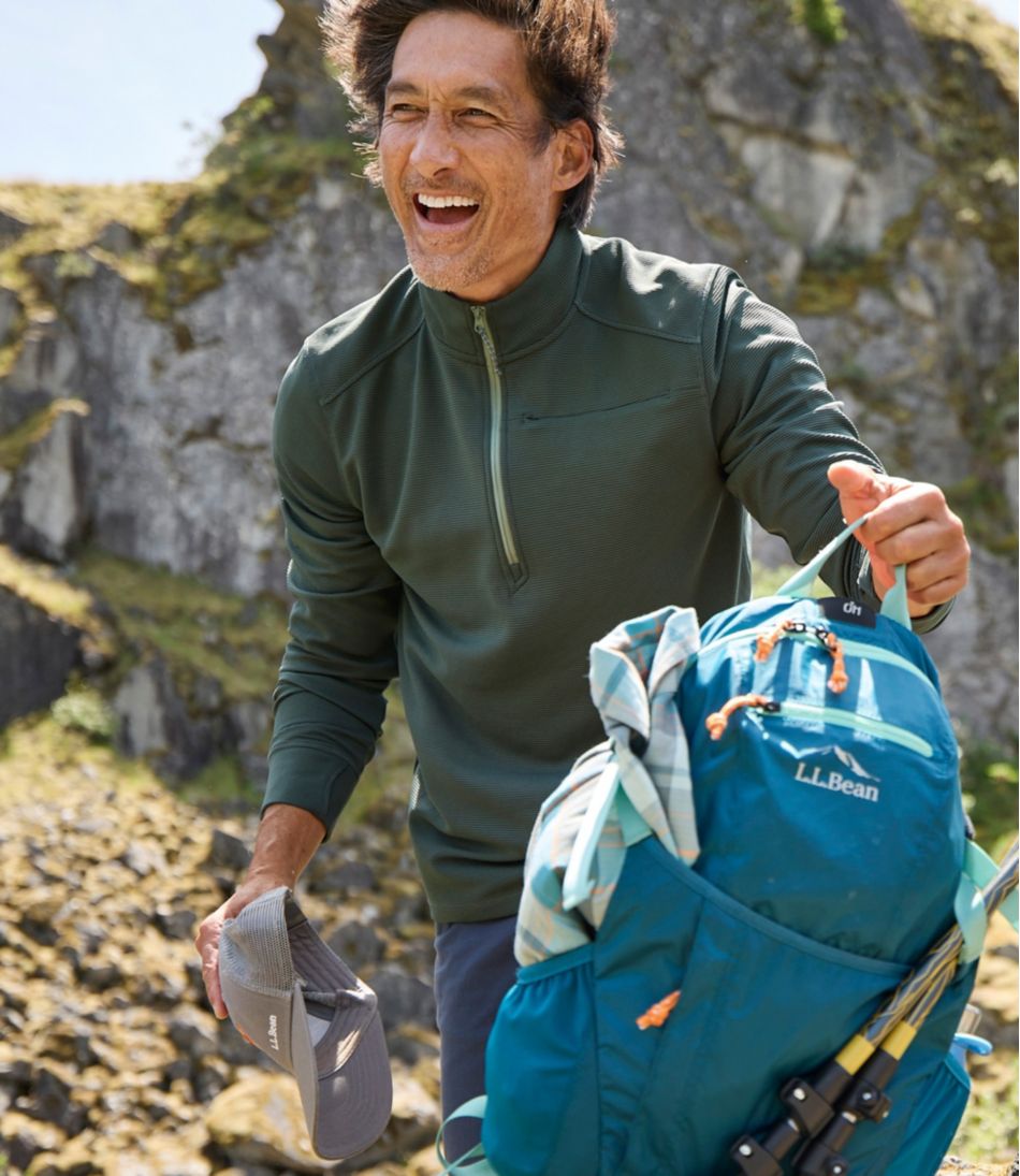 L.L.Bean Online | Men's VentureStretch Ottoman-Rib Pullover, Quarter-Zip