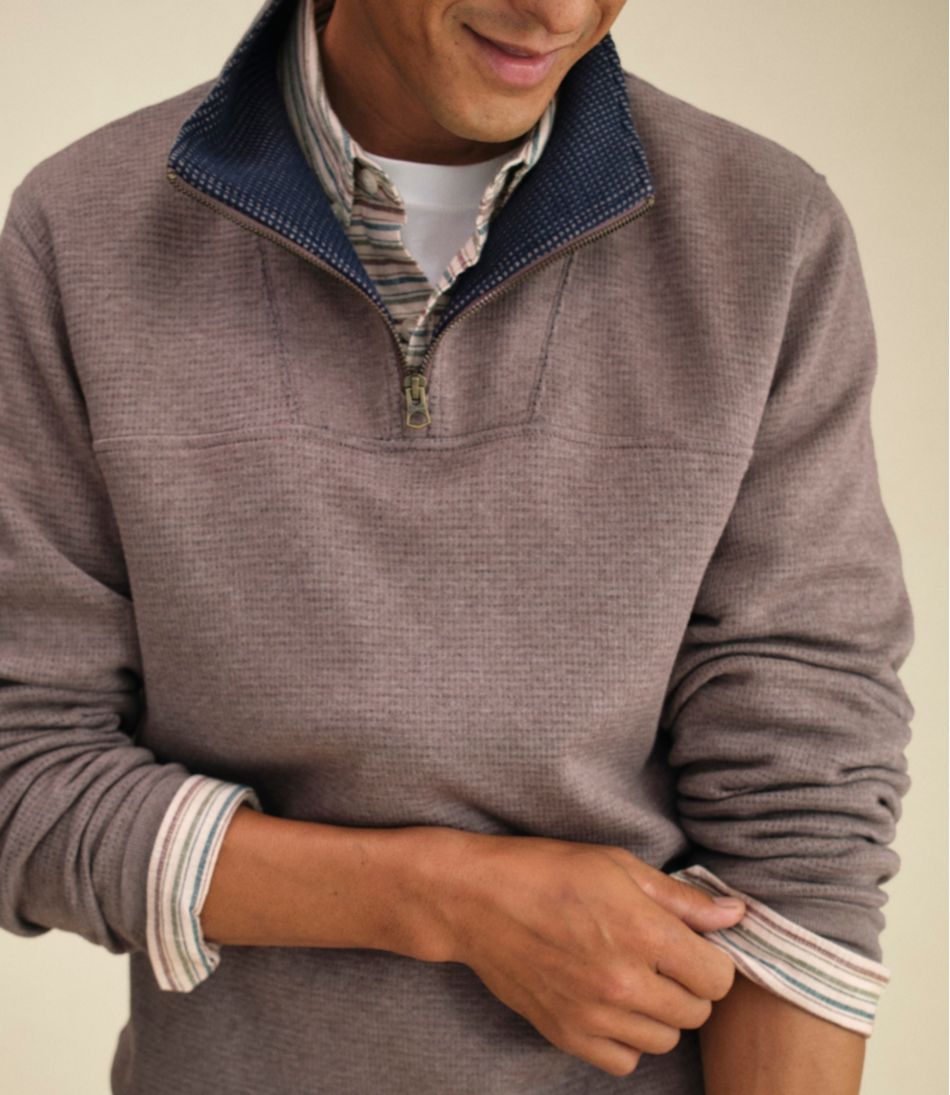 L.L.Bean Discount | Men's All Seasons Textured Sweats, Quarter-Zip