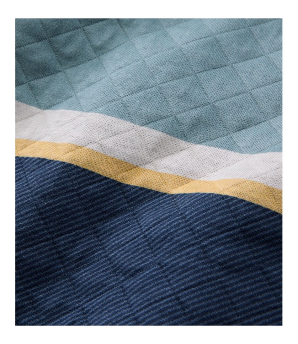 L.L.Bean On Sale | Men's Quilted Sweatshirt, Mockneck, Stripe