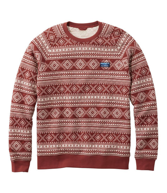 L.L.Bean New | Men's Bean's Quilted Sweatshirt, Crewneck, Print
