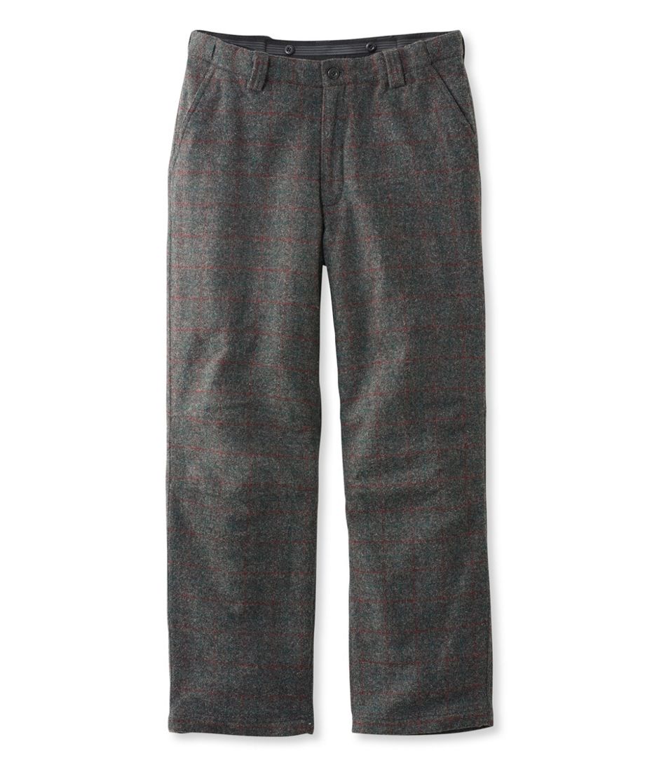 L.L.Bean Discount | Men's Maine Guide Wool Pants with PrimaLoft, Plaid