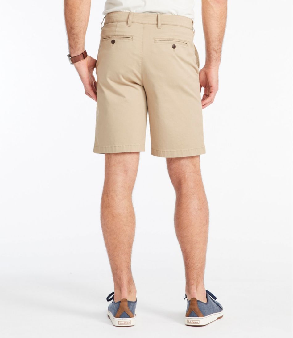 L.L.Bean Discount | Men's Lakewashed® Stretch Khaki Shorts, 9"