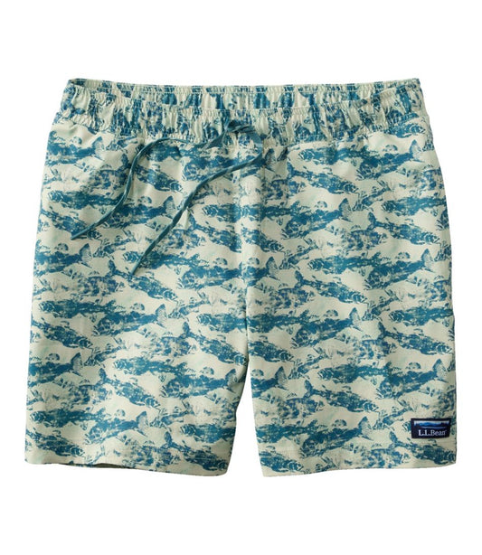 L.L.Bean Outlet | Men's Vacationland Stretch Swim Trunks, Print, 6"