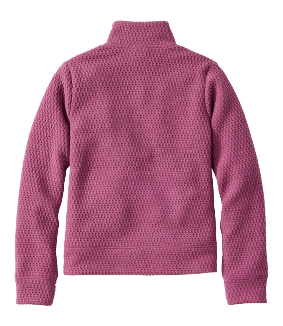 L.L.Bean Online | Kids' Ridgeknit Pullover, Glow-in-the-Dark Quarter-Zip