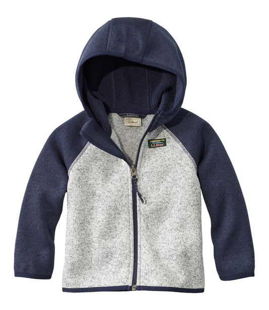 L.L.Bean New | Infants' and Toddlers' Sweater Fleece, Hooded Colorblock