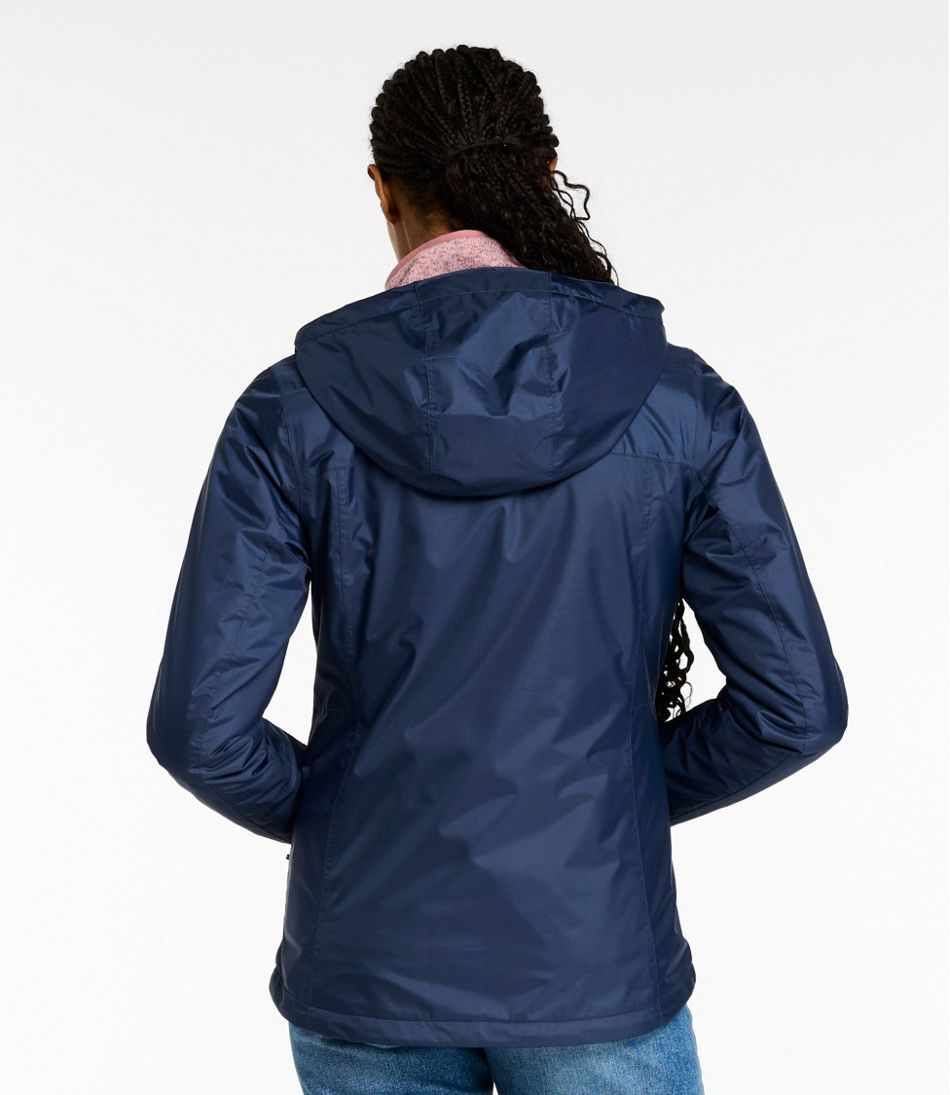 L.L.Bean New | Women's Trail Model Rain Jacket, Fleece-Lined