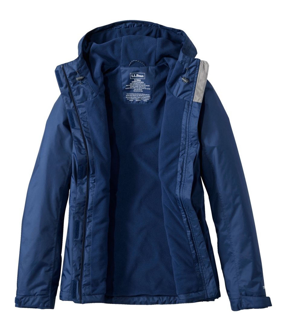 L.L.Bean New | Women's Trail Model Rain Jacket, Fleece-Lined