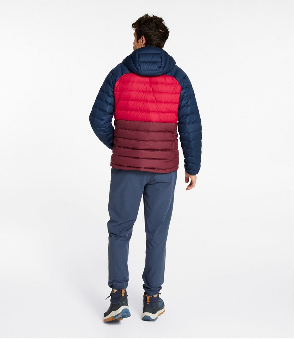 L.L.Bean Discount | Men's Bean's Down Hooded Jacket, Colorblock