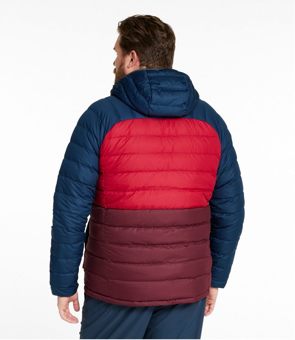 L.L.Bean Discount | Men's Bean's Down Hooded Jacket, Colorblock