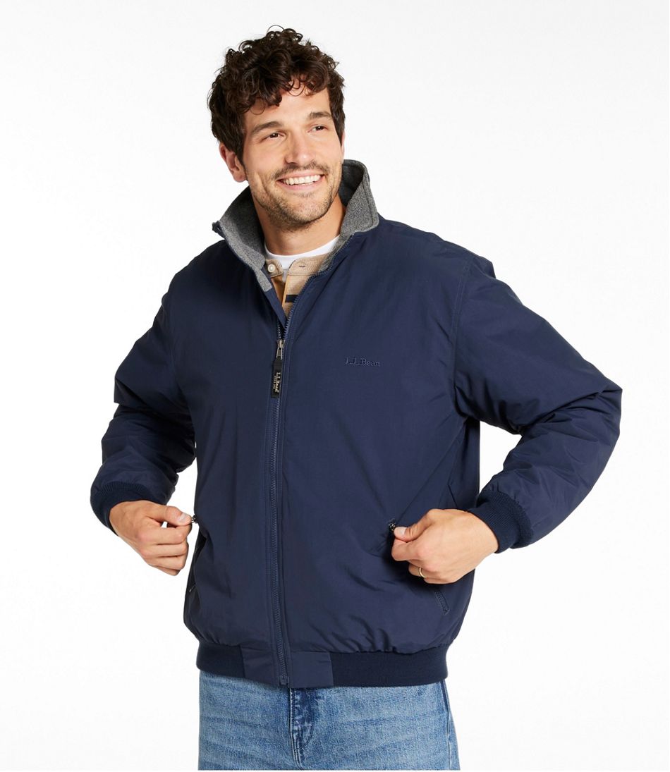 L.L.Bean Sale | Men's Warm-Up Jacket, Fleece Lined