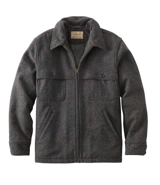 L.L.Bean New | Men's Maine Guide Zip-Front Jac-Shirt, Plaid