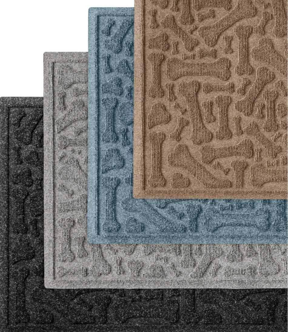 L.L.Bean Discount | Recycled Waterhog Wide Doormat, Scattered Bones