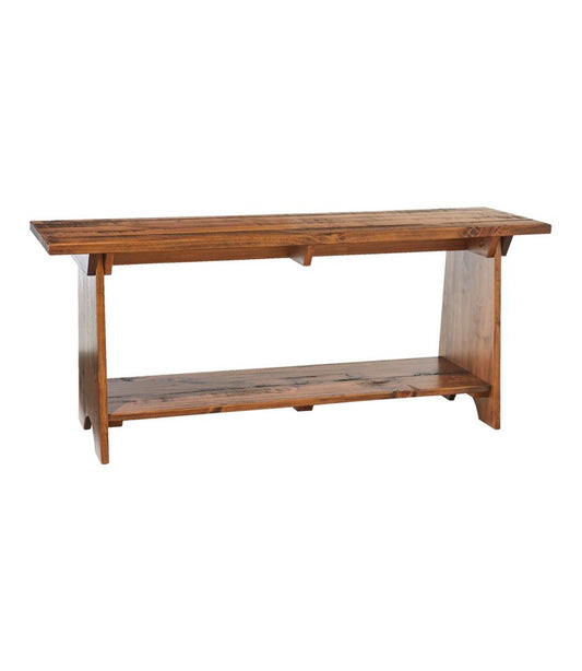 L.L.Bean Discount | Rustic Wooden Mudroom Bench, Large