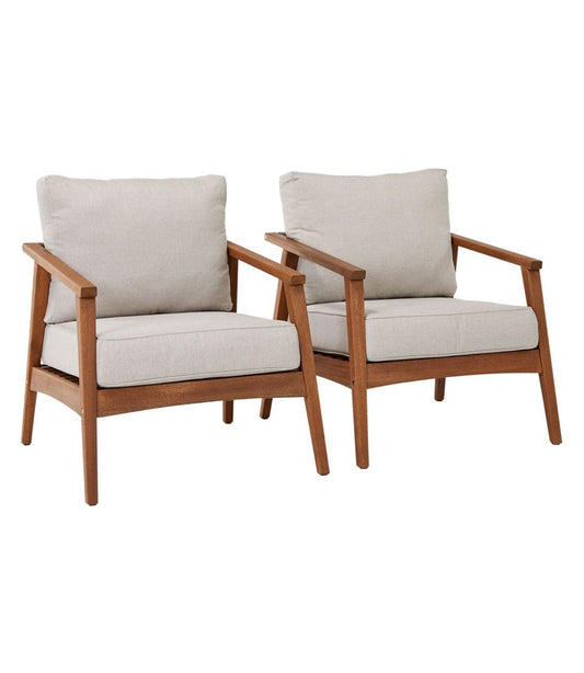 L.L.Bean Online | Eucalyptus Patio Chair, Set of Two