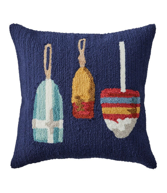 L.L.Bean For Sale | Indoor/Outdoor Hooked Pillow, Buoys