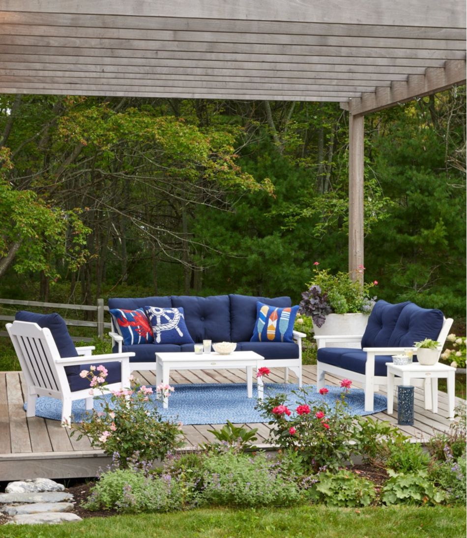 L.L.Bean Outlet | All-Weather Patio Sofa with Textured Cushions