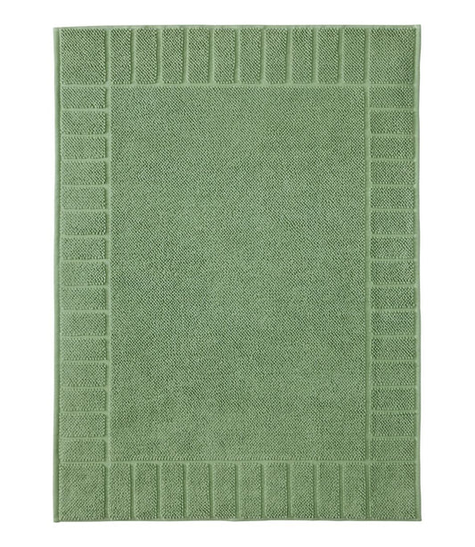 L.L.Bean US | Organic Cotton Textured Bordered Bath Mat