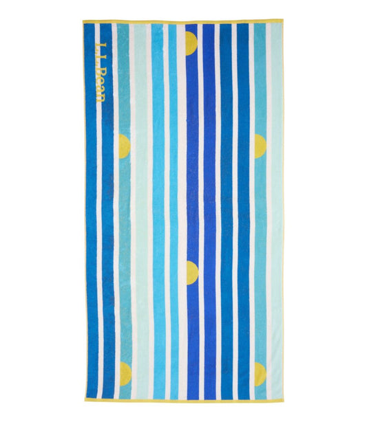 L.L.Bean US | Seaside Beach Towel, Seaside Stripe