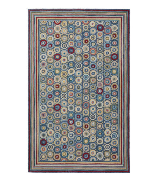 L.L.Bean New | Bean's Wool Hooked Rug, Coins