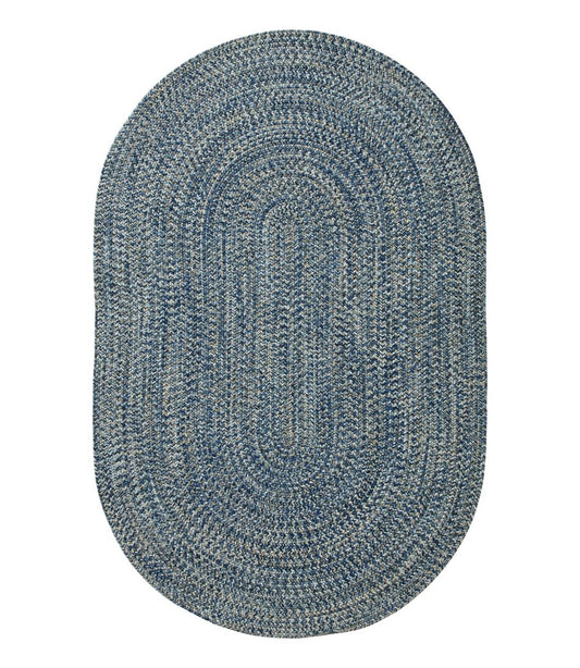 L.L.Bean Outlet | All-Weather Braided Rug, Concentric Pattern Oval