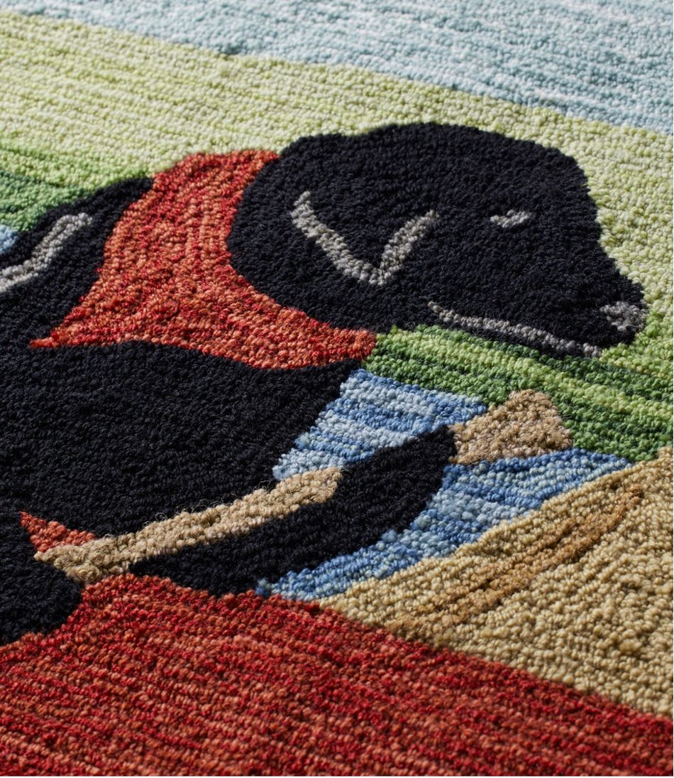 L.L.Bean | Indoor/Outdoor Vacationland Runner, Dog Canoe