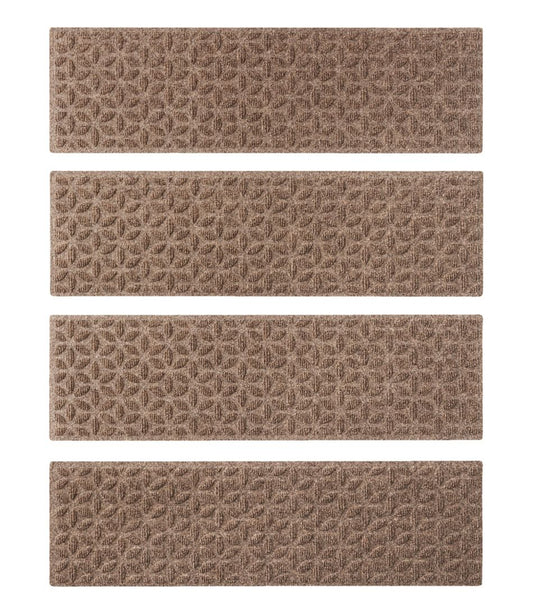 L.L.Bean Discount | Heavyweight Waterhog Mat, Stair Treads, Set of Four, Blooming Circles