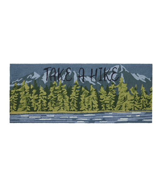 L.L.Bean Sale | Indoor/Outdoor Vacationland Runner, Lakeside Mountain Scene