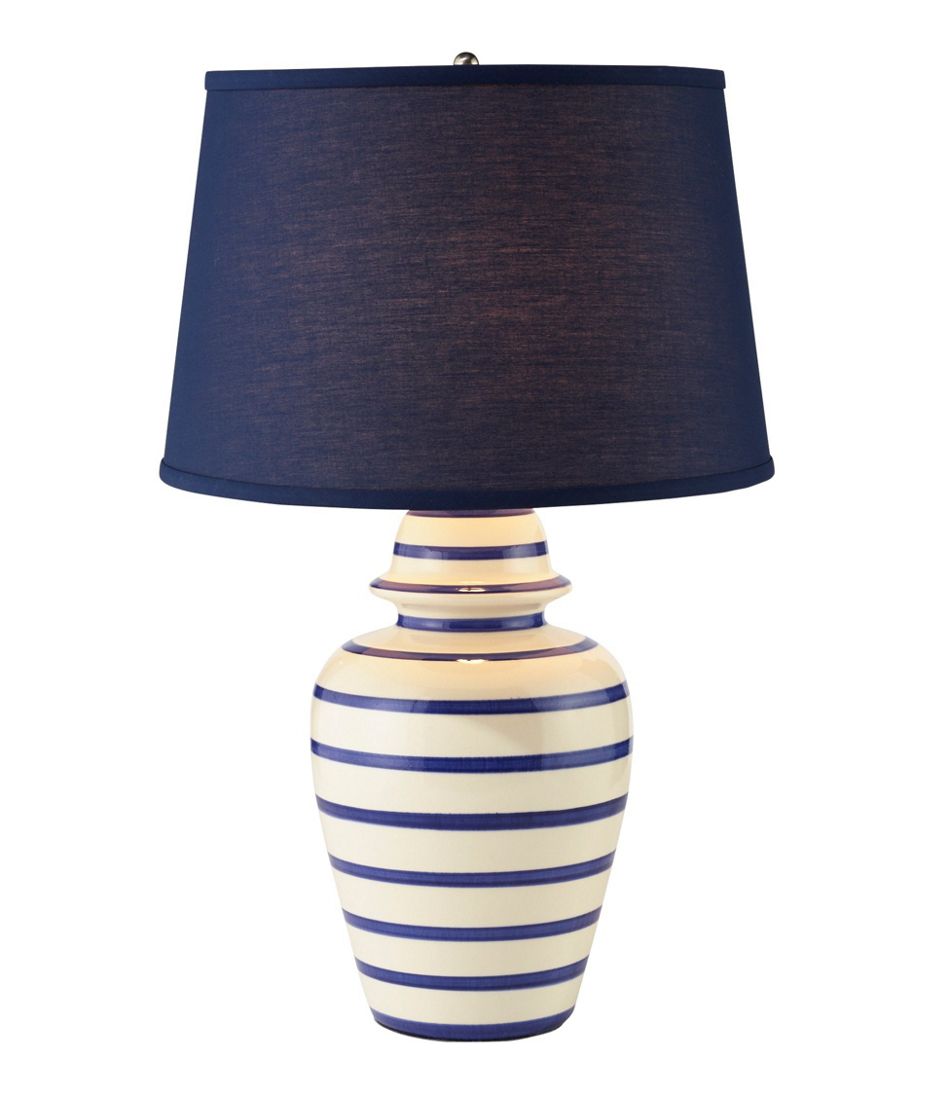 L.L.Bean Outlet | Portland Ceramic Lamp, Stripe