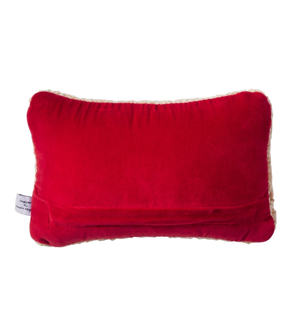 L.L.Bean On Sale | Wool Hooked Throw Pillow, Red Flake, 8" x 12"