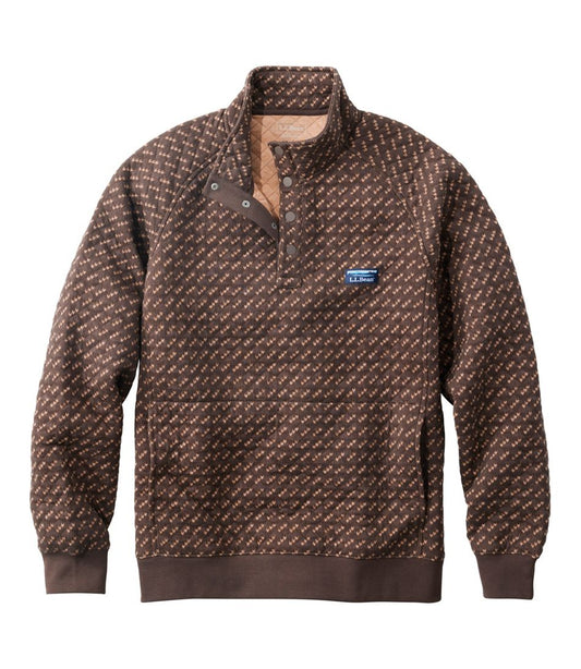 L.L.Bean US | Men's Bean's Quilted Sweatshirt, Mockneck, Print