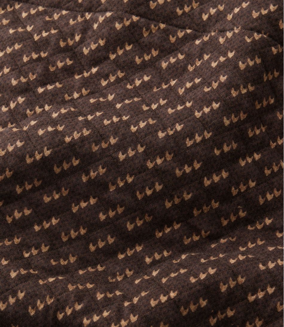 L.L.Bean US | Men's Bean's Quilted Sweatshirt, Mockneck, Print